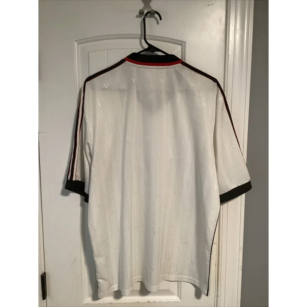Vintage Adidas White Template Soccer Jersey Football Shirt XL